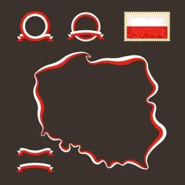 Colors of poland Illustrazione stock