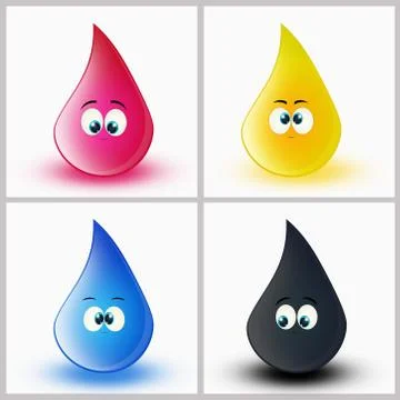 Colors for the printer Stock Illustration