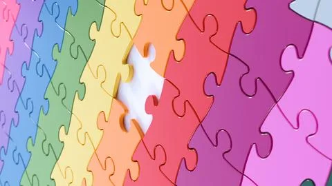 Colors puzzle blank Stock Photos