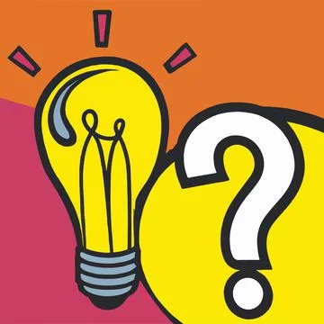 Colors question mark Stock Illustration