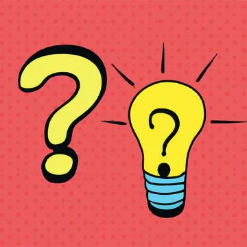 Colors question mark Stock Illustration