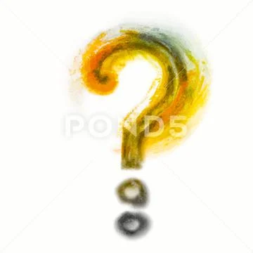 Colors question mark Иллюстрация
