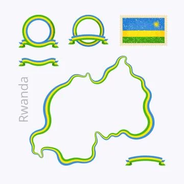 Colors of Rwanda Illustrazione stock