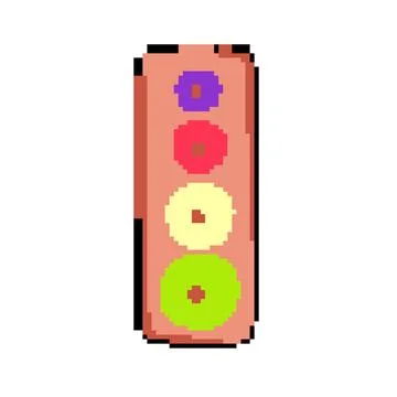 Colors shape sorter pixel art vector illustration 스톡 일러스트