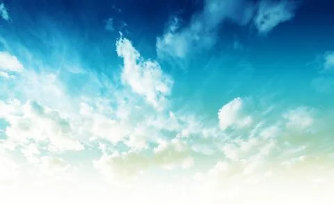 Colors in sky and clouds Stock Photos