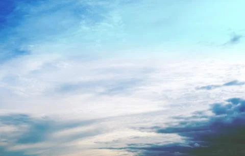 Colors in sky and clouds Stock Photos