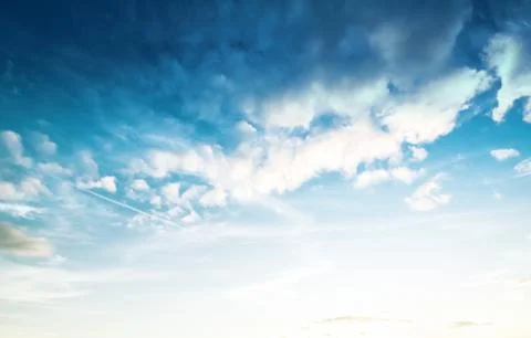 Colors in sky and clouds Stock-Fotos