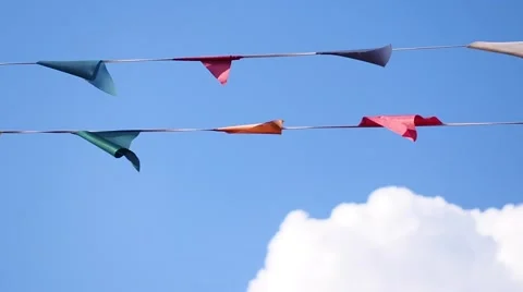 Colors Sky flags Video stock 67879113