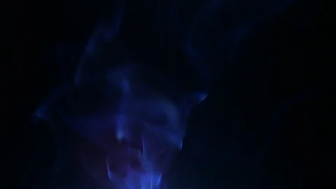 Colors smoke in dark background Stock Footage 101867091