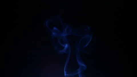 Colors smoke in dark background Stock Footage 101897317