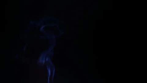 Colors smoke in dark background Stock Footage 101923112