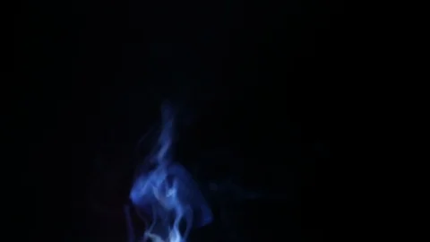 Colors smoke in dark background Stock Footage 101923166