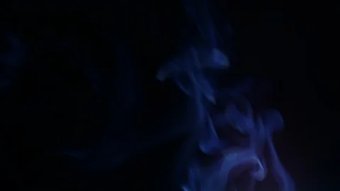 Colors smoke in dark background Stock Footage 102129429