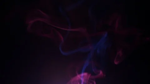 Colors smoke in dark background Stock Footage 102145297