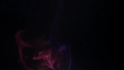 Colors smoke in dark background Stock Footage 102146930