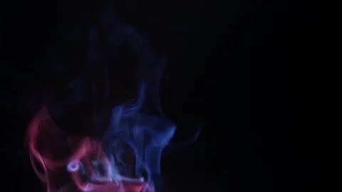 Colors smoke in dark background Stock Footage 102147254