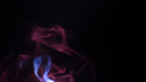 Colors smoke in dark background Stock Footage 102169833
