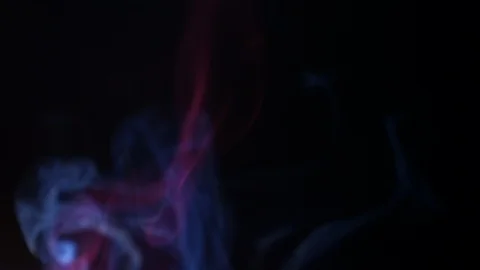 Colors smoke in dark background Stock Footage 102172370