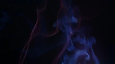 Colors smoke in dark background Stock Footage 102176494