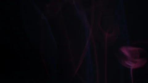 Colors smoke in dark background Stock Footage 102177683