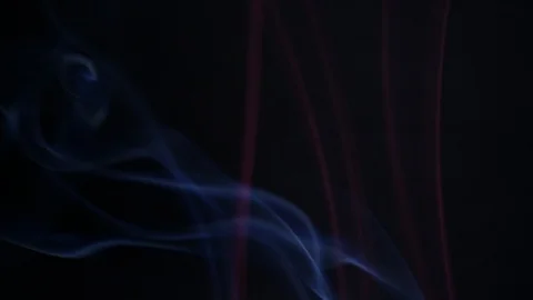 Colors smoke in dark background Stock Footage 102184561