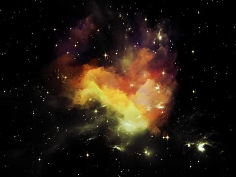 Colors of Space Stock Illustration
