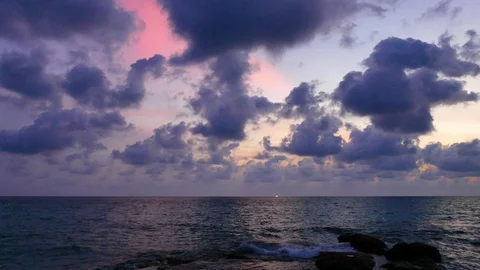 Colors of a spectacular sunset Stock Footage 101303738
