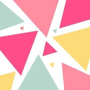 Colors triangle pattern abstract geometric composition background Stock Illustration