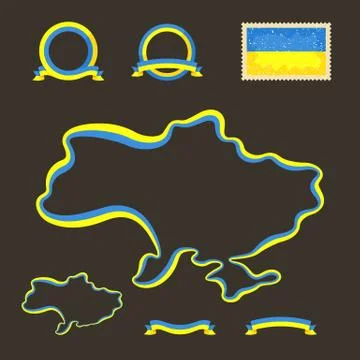 Colors of ukraine Stock Illustration