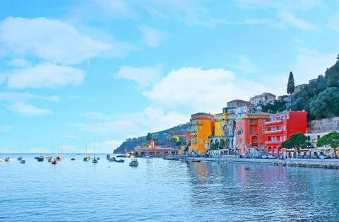 The colors of Villefranche Stock Photos