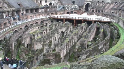 Coloseo Rome - Floor Video stock 703432