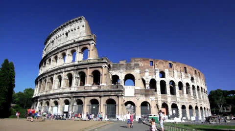 Colosseo in Rome Stock Footage 26091965