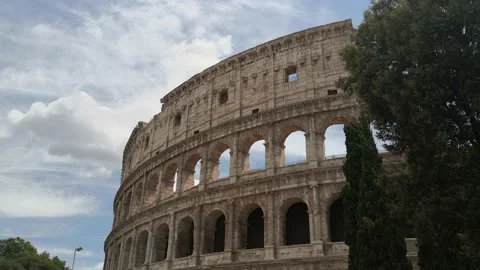 Colosseum and the clouds Stock Footage 136113307