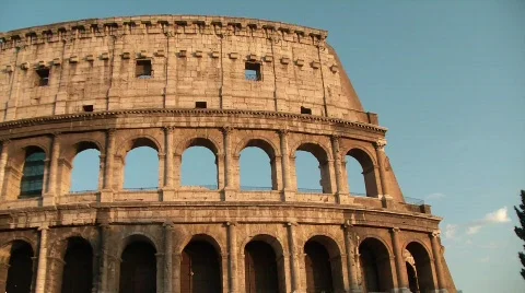 Colosseum during the day Stock Footage 526602