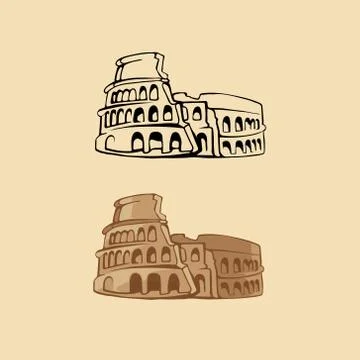 Colosseum Stock Illustration