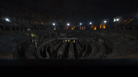 Colosseum interior Stock Footage 128816329