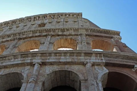 Colosseum Low Angle Foto stock