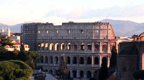 Colosseum panoramic Stock-Footage 45589658