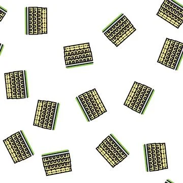 Colosseum roma medieval construction vector seamless pattern Ilustração Stock