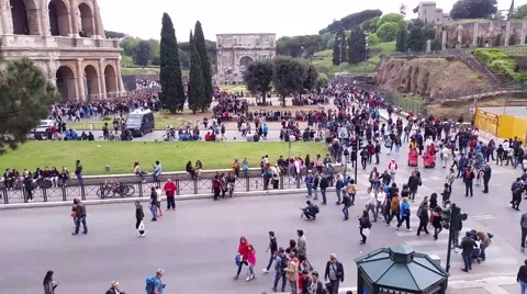 Colosseum in Rome Video stock 62714530
