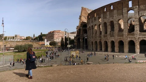 The colosseum Rome Vídeo Stock 129267403