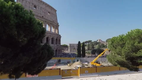 COLOSSEUM ROME Video stock 138404475