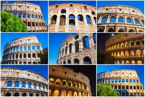 Colosseum in Rome Stock Illustration