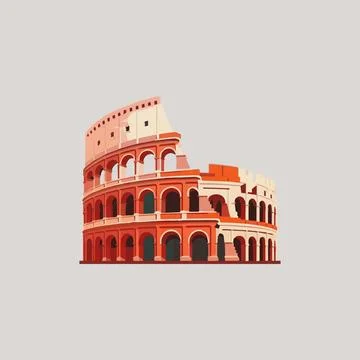 Colosseum in Rome. Stock Illustration