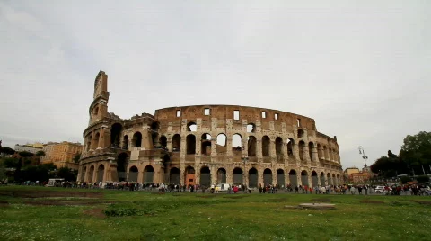 Colosseum - Rome - Italy Stock Footage 714341
