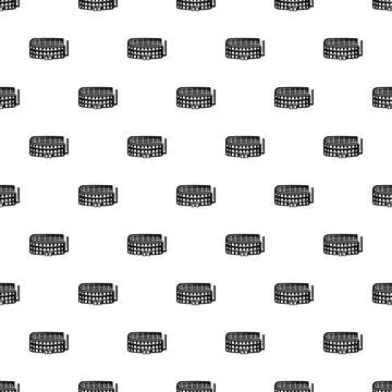 Colosseum rome landmark repeating pattern background design Stock Illustration