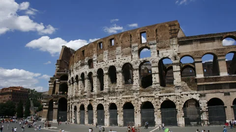 Colosseum, Rome, time lapse Stock Footage 33439886