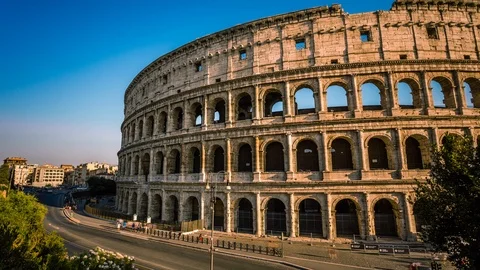 Colosseum in Rome time lapse 스톡 동영상 119047659