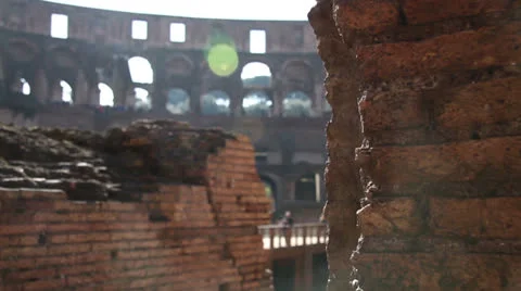 Colosseum Ruins Stock Footage 23741994