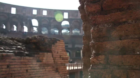 Colosseum Ruins Stock Footage 23743479